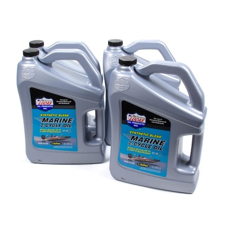 Lucas Oil 10861-4 1 gal Synthetic Blend 2-Cycle Marine OilCase of 4, 4PK LUC10861-4